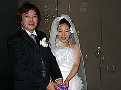 ウエディングケーキ入刀