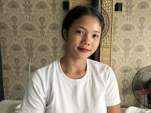 ホワイトビーチにて