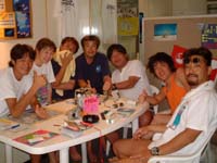 パスタイムで記念写真