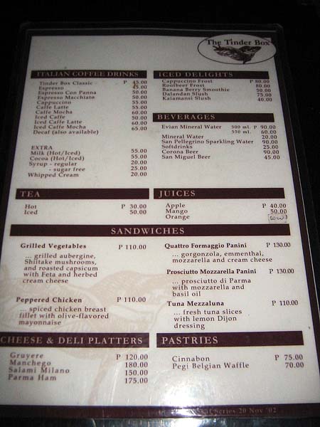 �R�[�q�[�V���b�v�̃��j���[1