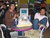 ボウリング中の様子