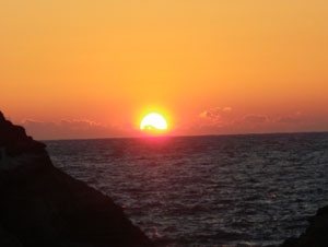 西伊豆(堂ヶ島)からの夕日