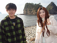 浜辺にて・・・