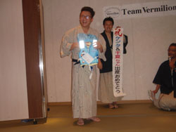 記念品とお祝いの授与