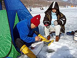 釣る気 満々!!加藤・さっちゃん