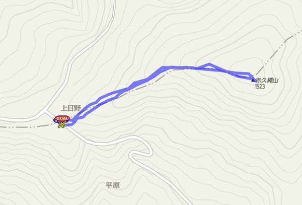 赤久縄山 map