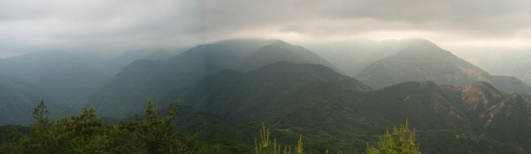 山頂からの眺め