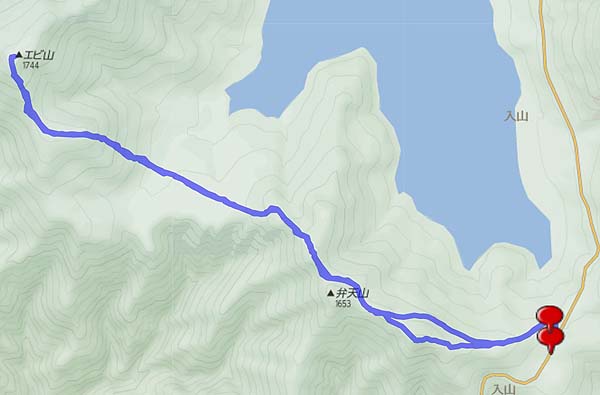 エビ山コースルート