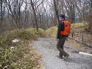 山頂駅からの登山道