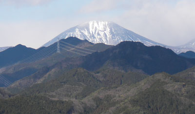 岩山山頂からの眺め 男体山