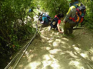 ロープ場は、大渋滞〜〜