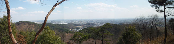 史跡 金山城址からの眺め