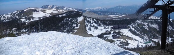 リフト降り場付近からの眺め