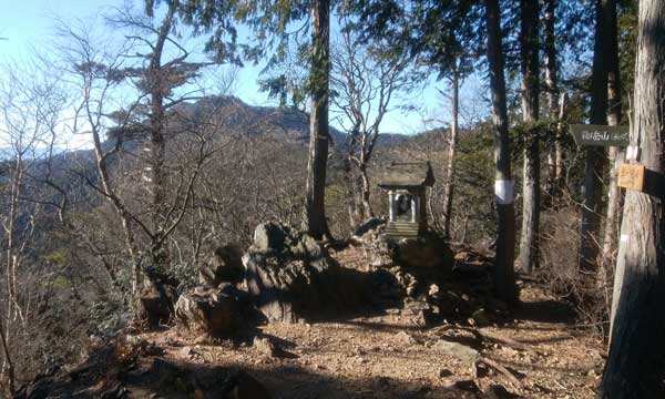 奥の院山頂(奥の院峰)<1077m>