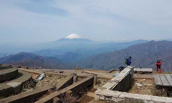 塔ノ岳山頂からの眺め