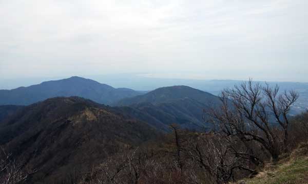 塔ノ岳山頂からの眺め
