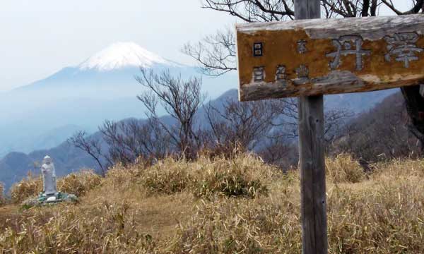 丹沢山山頂からの眺め