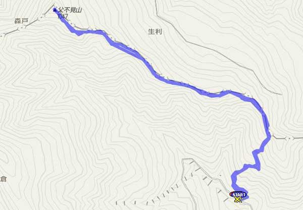 父不見山コースルート